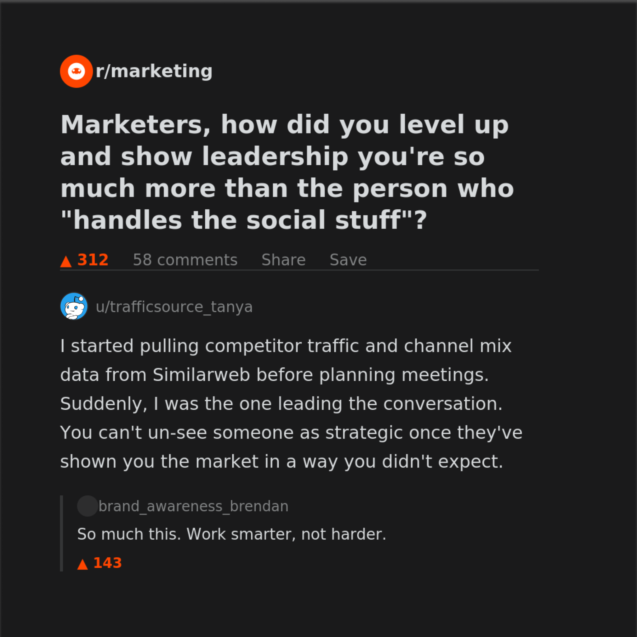 Similarweb Facebook ad