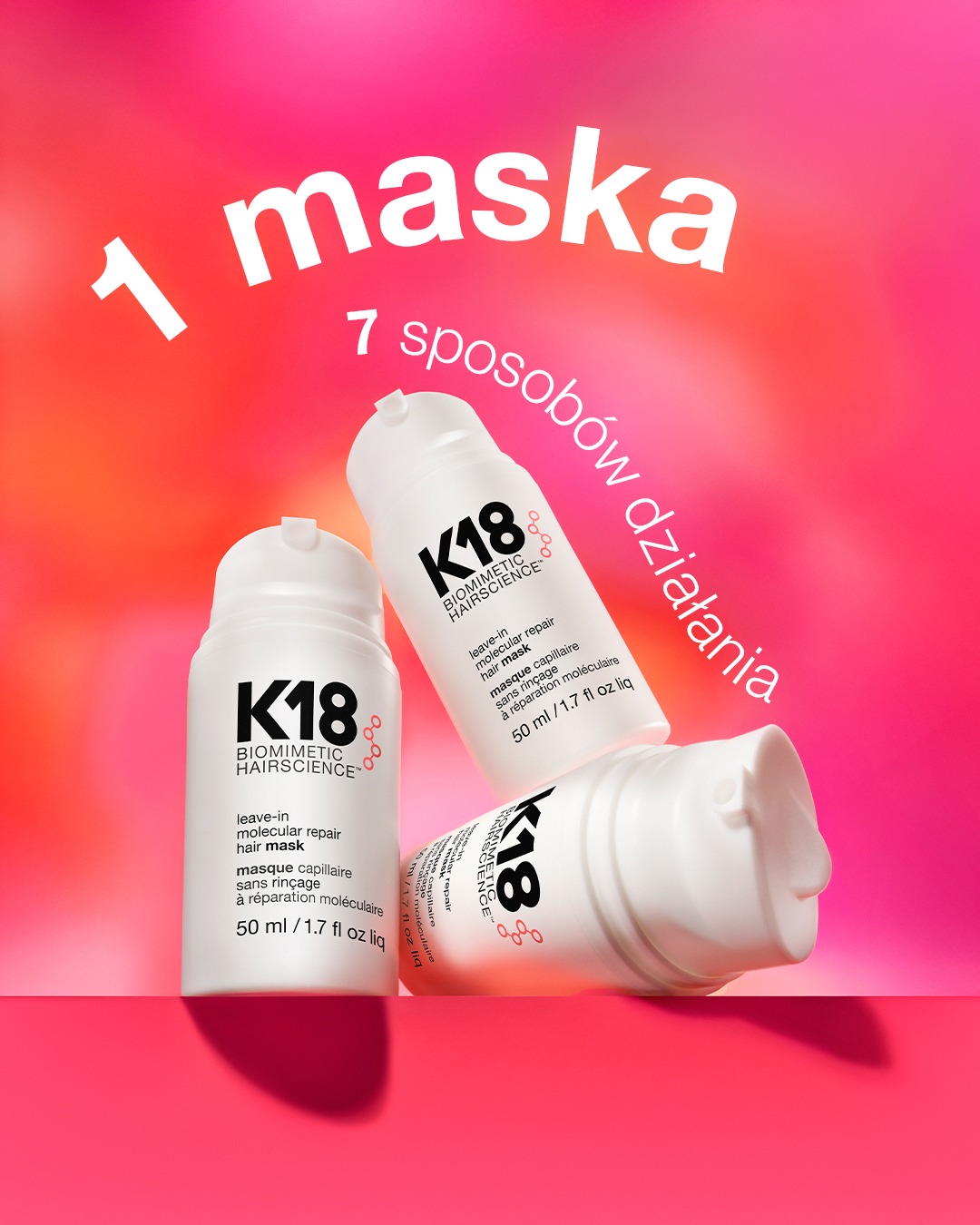 K18 - profesjonalne kosmetyki fryzjerskie Facebook ad: W tej kultowej masce zamknęliśmy 1 opatentowany składnik…