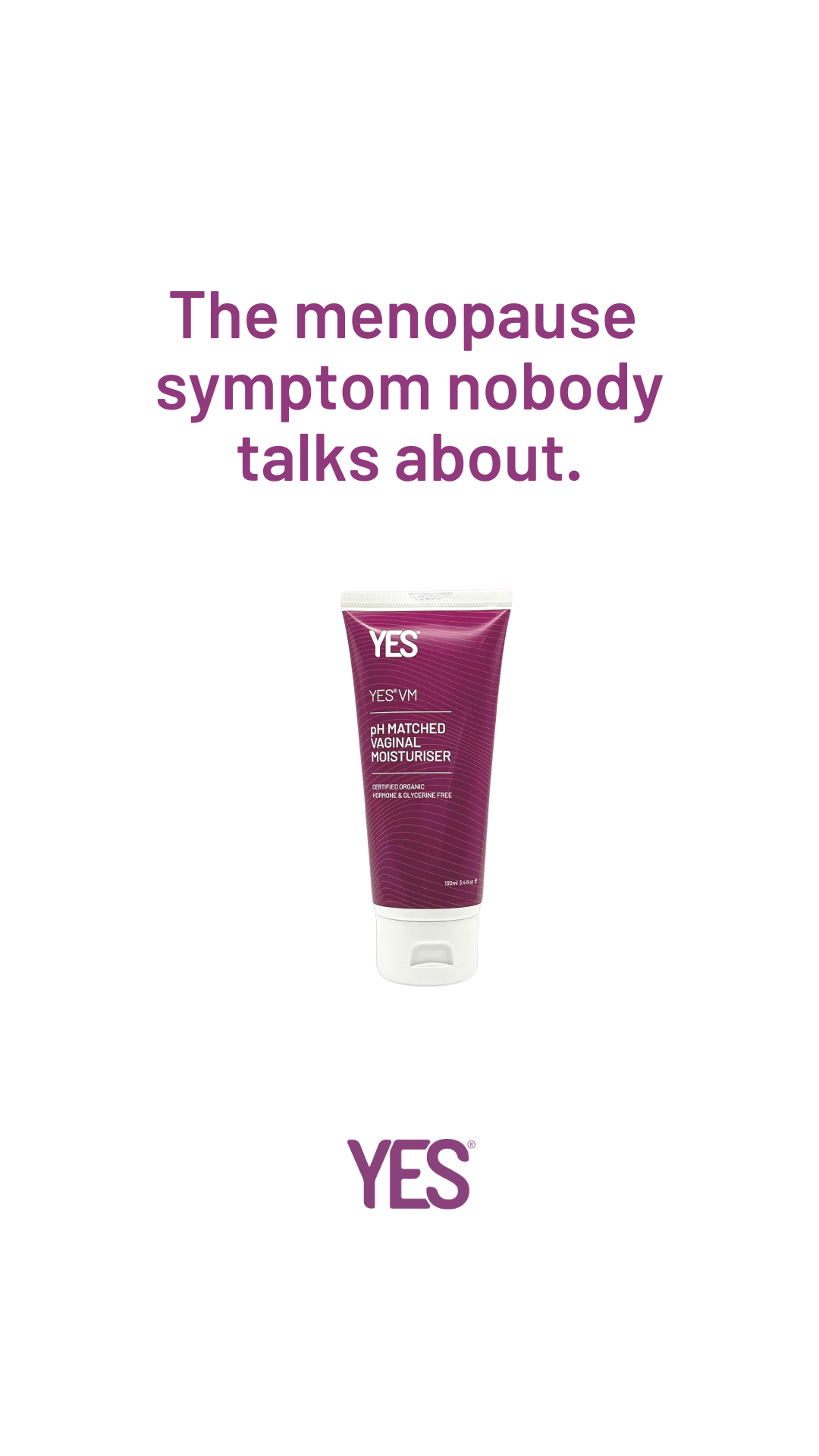 YES - The Organic Intimacy Company Facebook ad from Sep 22, 2026