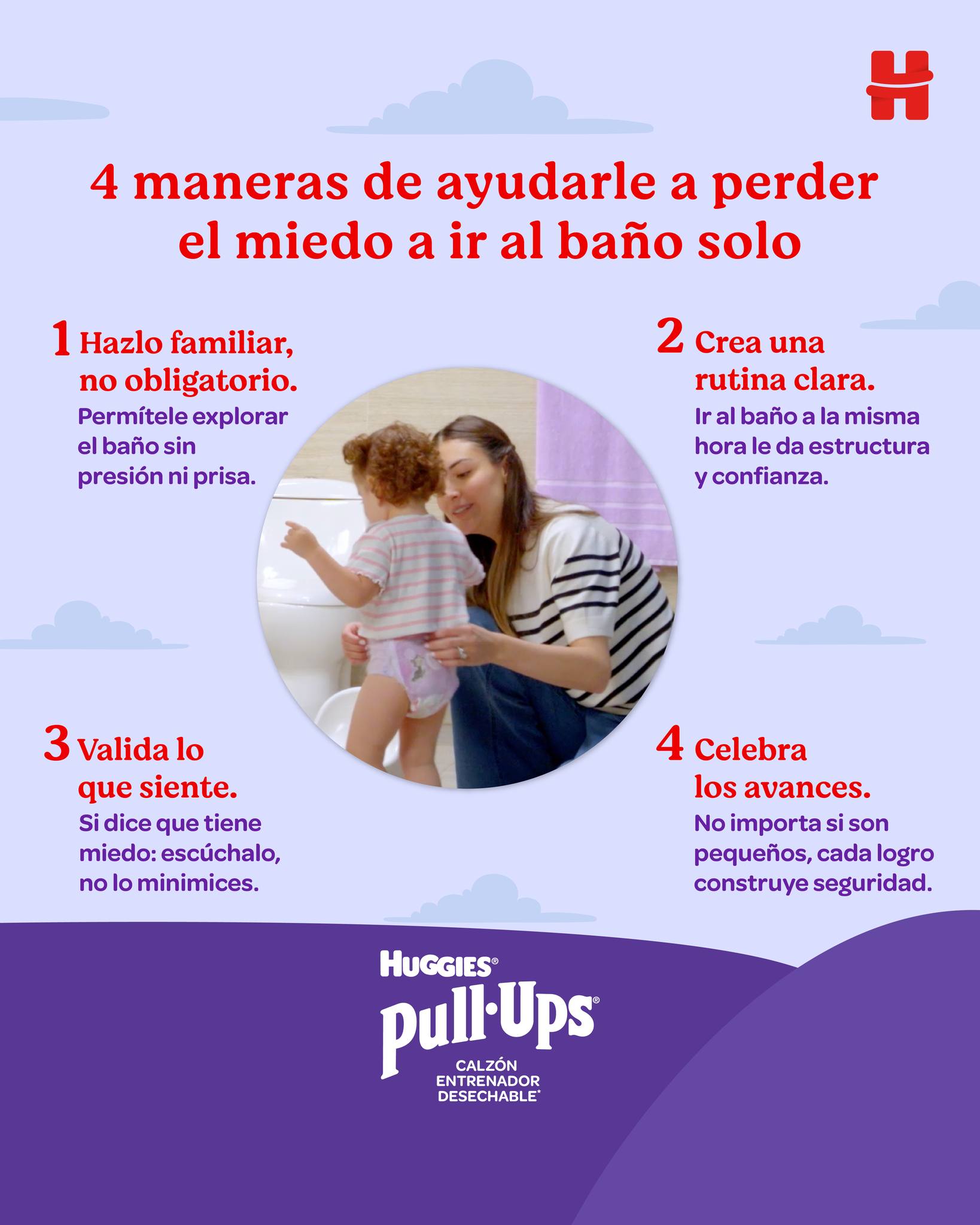 Huggies Mexico Facebook ad: Acompañar a tu hijo, es respetar sus tiempos.