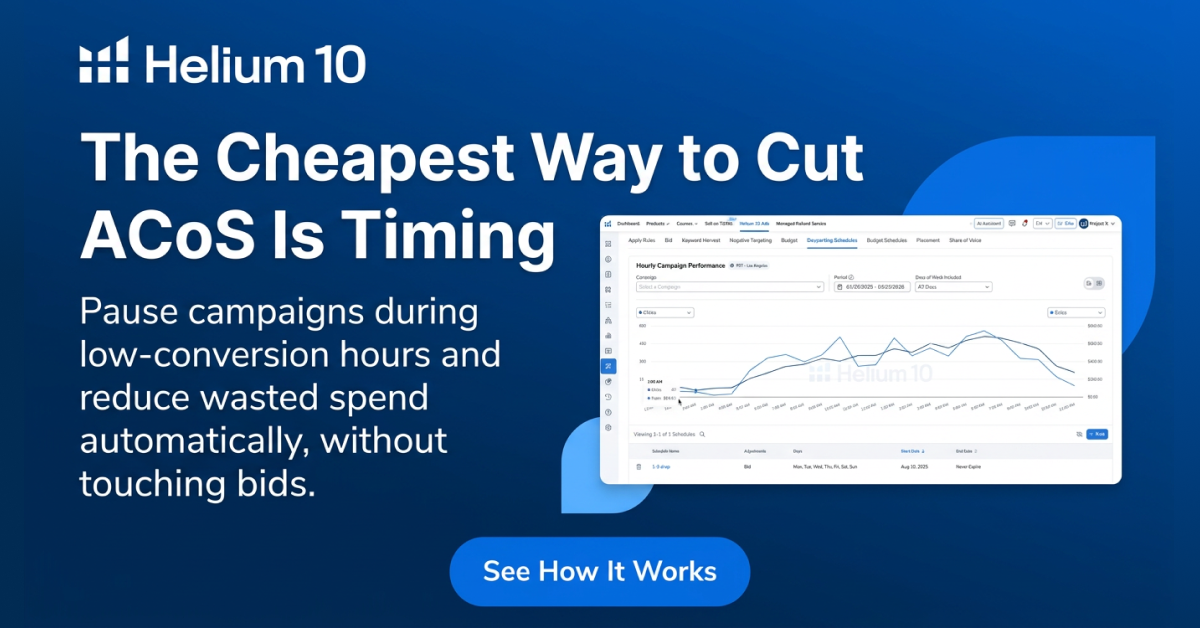Helium 10 Facebook ad