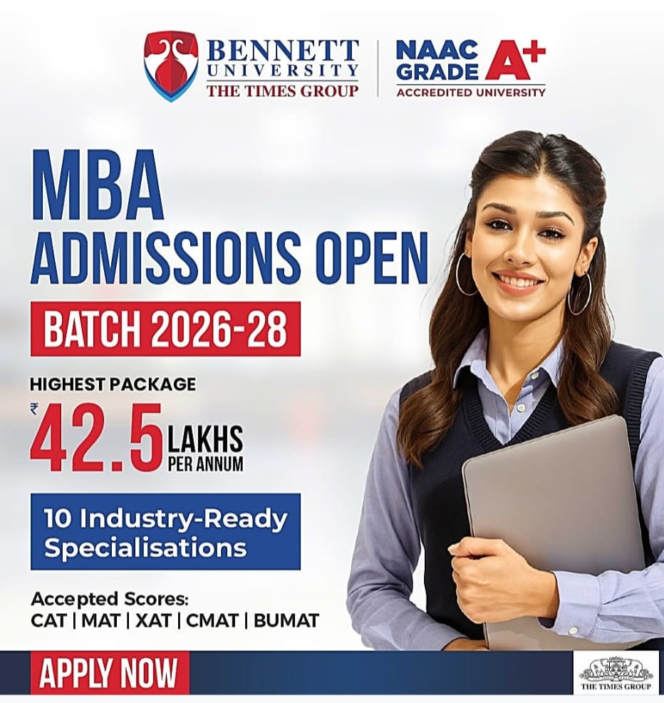 GlobalGate Education Facebook ad: Admissions Open at Bennett University