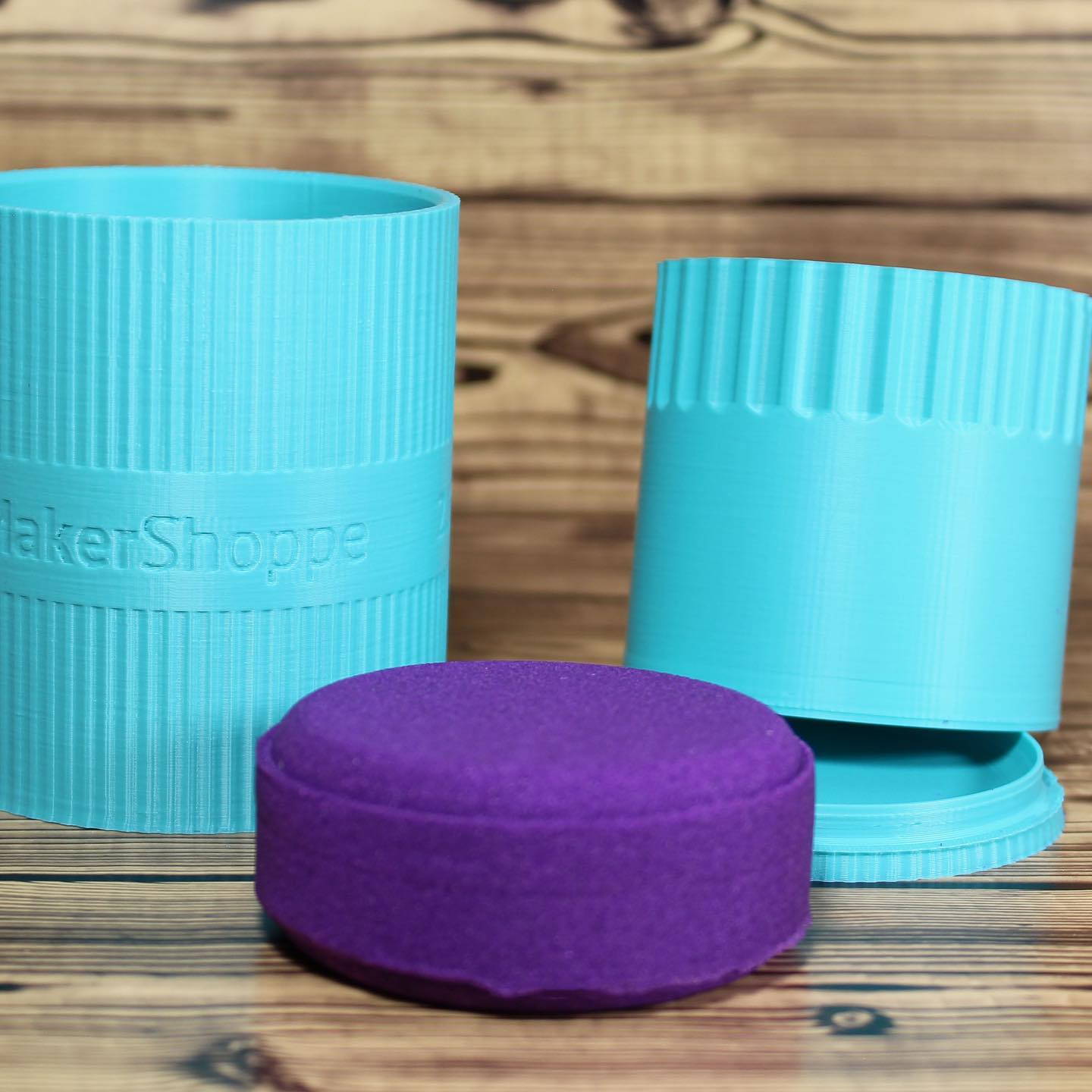 The Maker Shoppe Facebook ad: Our one of kind designed shampoo bar is…