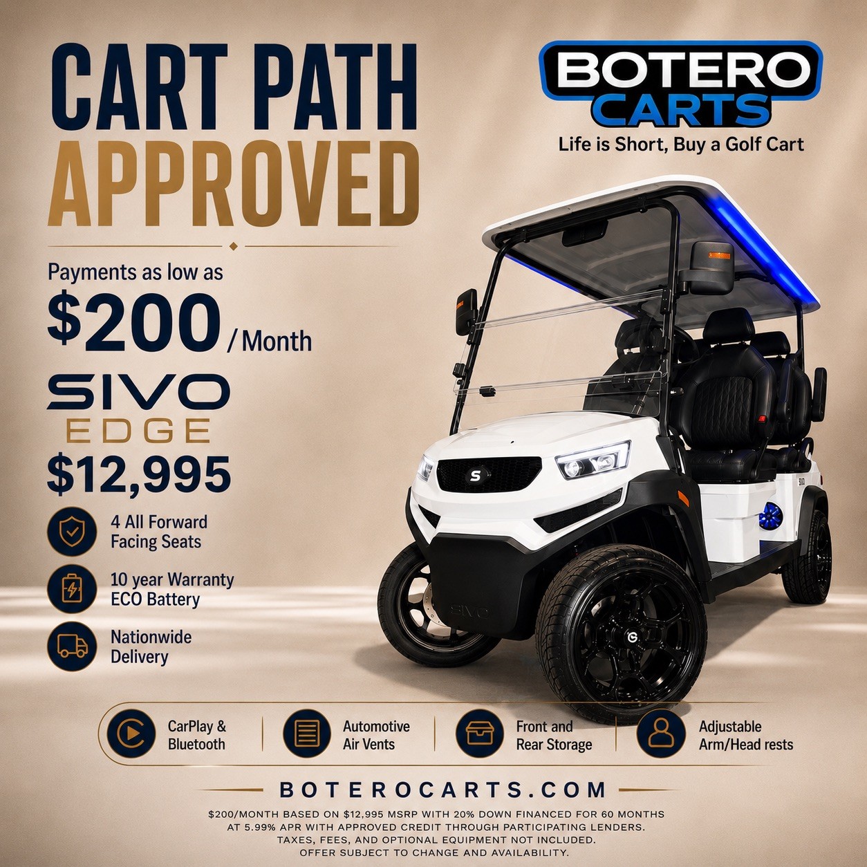 Botero Carts Indianapolis  Facebook ad