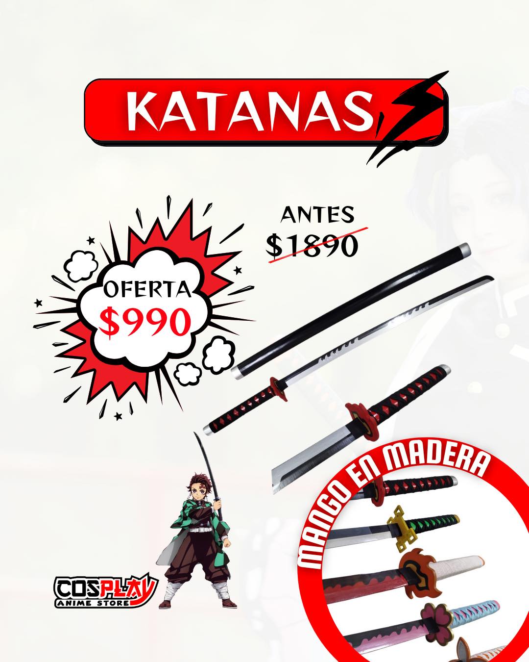 Cosplay Anime Store Facebook ad: ¡ATENCIÓN FANS DE DEMON SLAYER!
