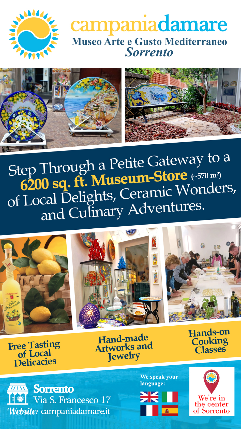 Campaniadamare Facebook ad: Step through a petite gateway into the enchanting…