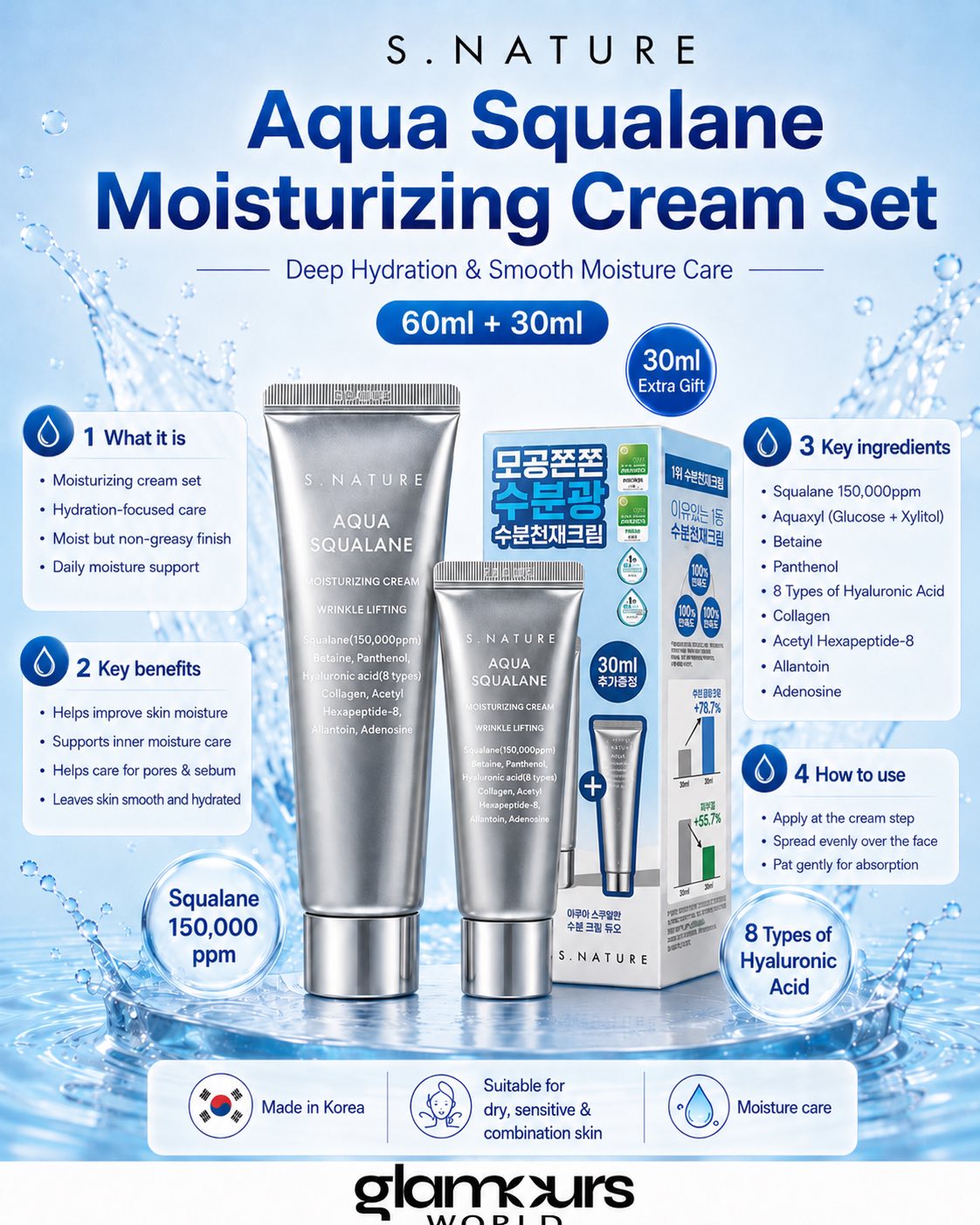 Glamours World Facebook ad: HOT & TRENDING K-BEAUTY ARRIVALS