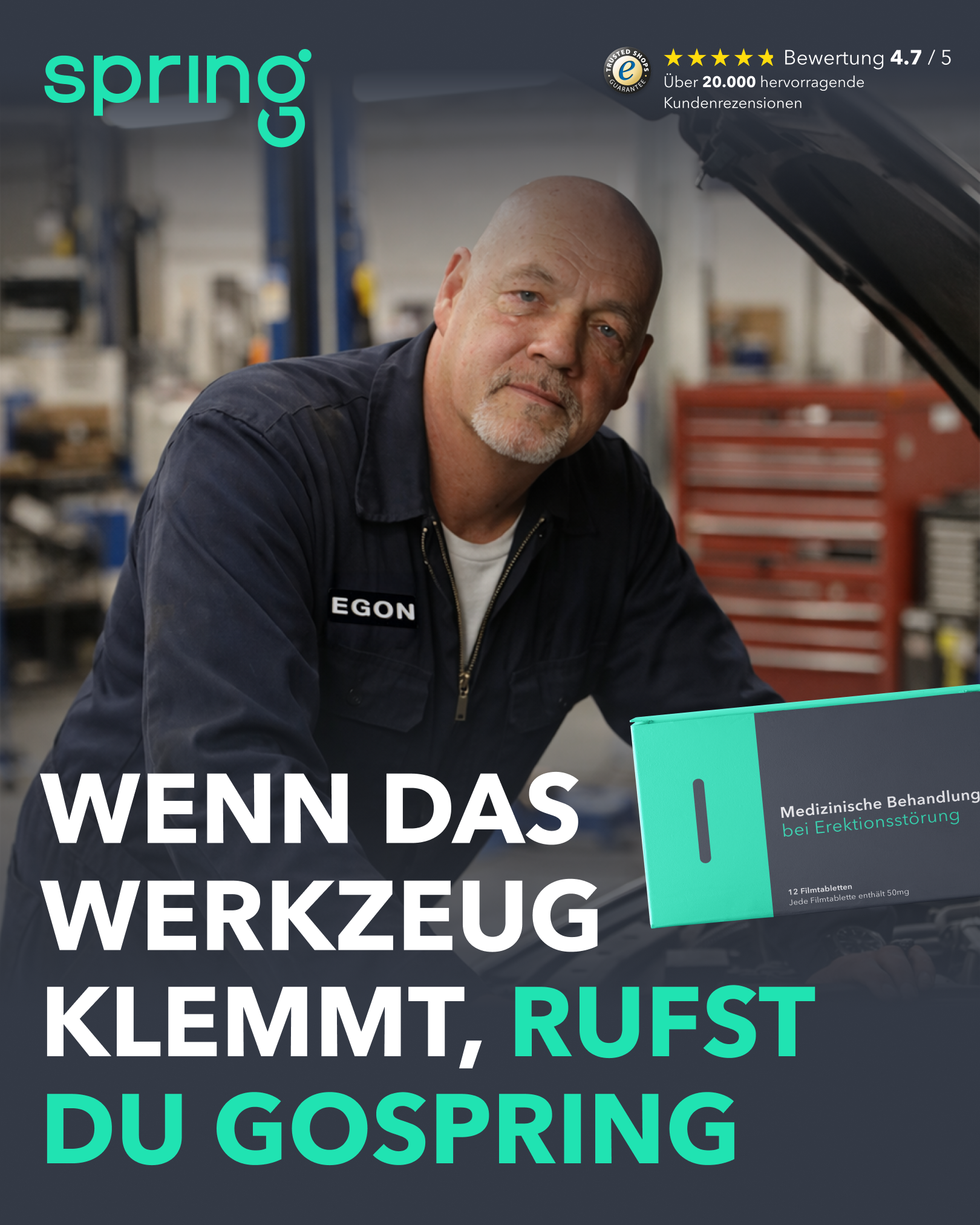 GoSpring Männergesundheit Deutschland  Facebook ad