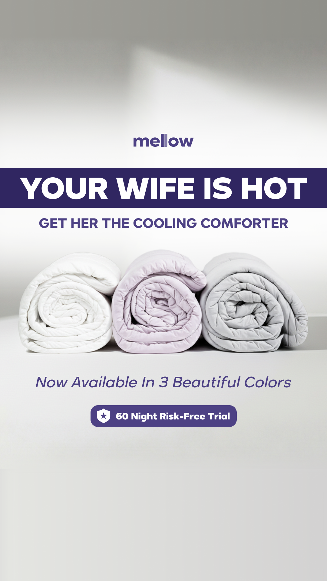 Mellow Comforters Facebook ad