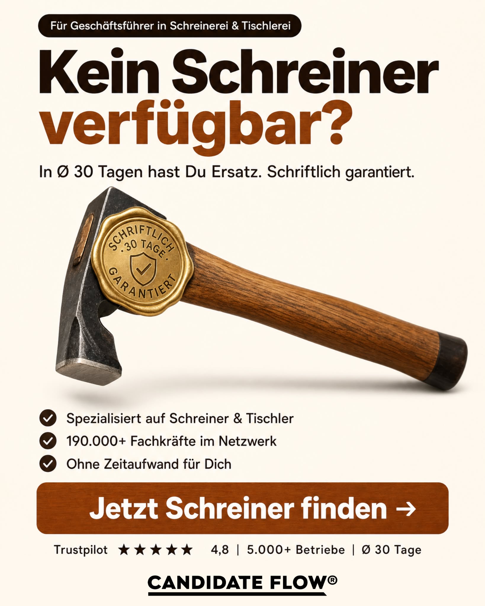 Candidate Flow GmbH - Recruiting Partner für den Mittelstand Facebook ad