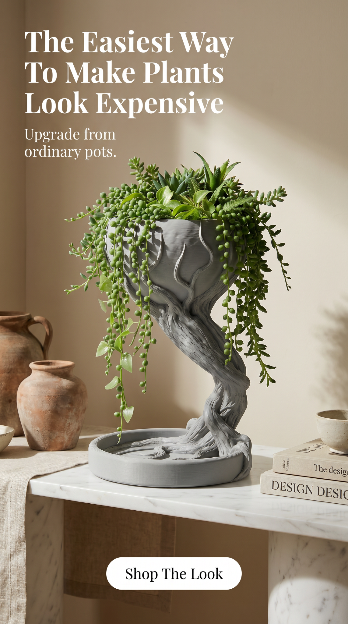 Artha Living Facebook ad: Minimal Decor. Maximum Impact.