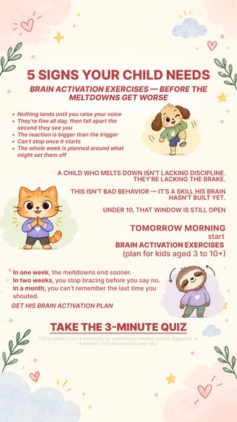 The Calm Child Method Facebook ad