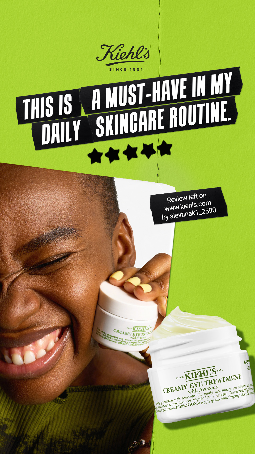 Kiehl's Facebook ad