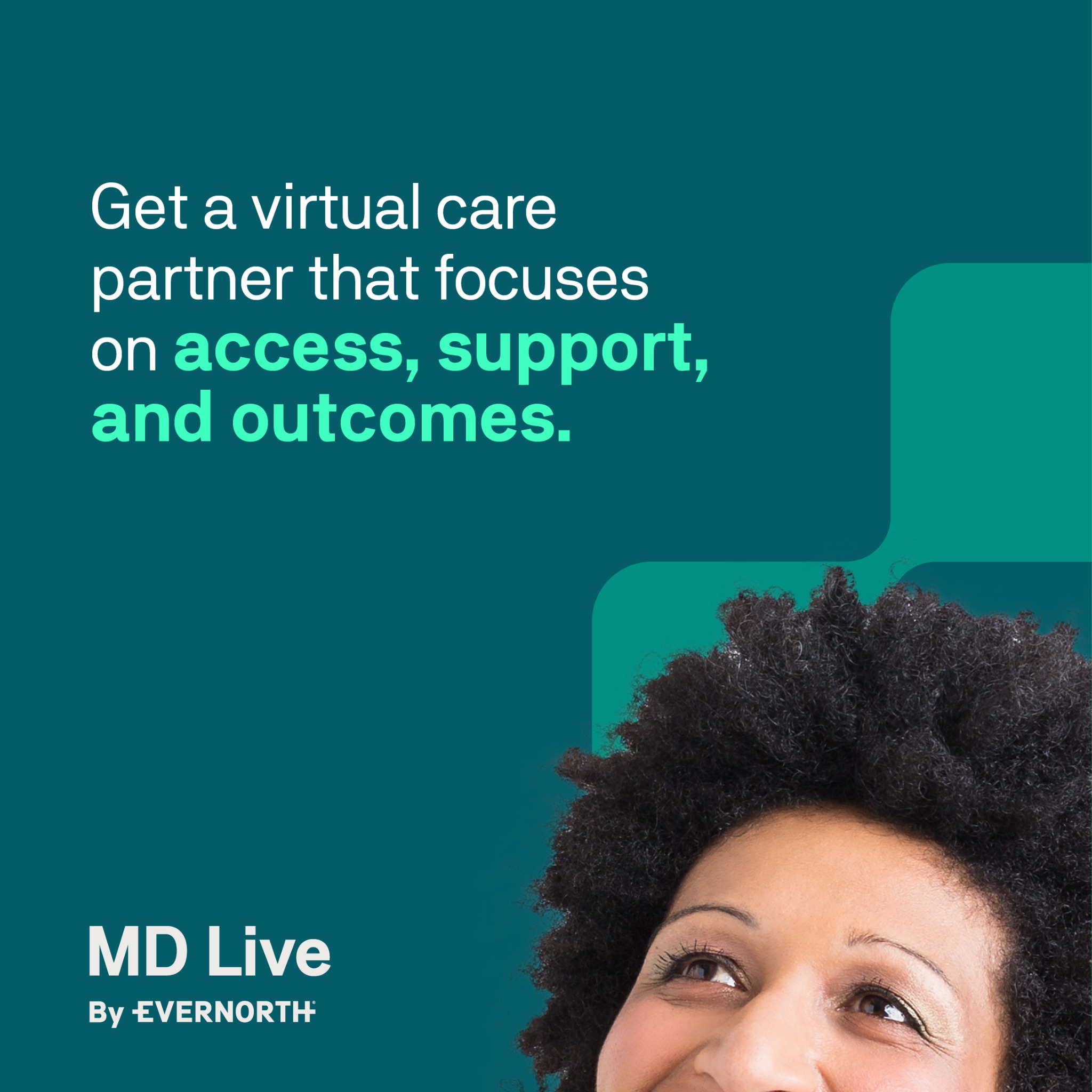 MD Live by Evernorth Facebook ad