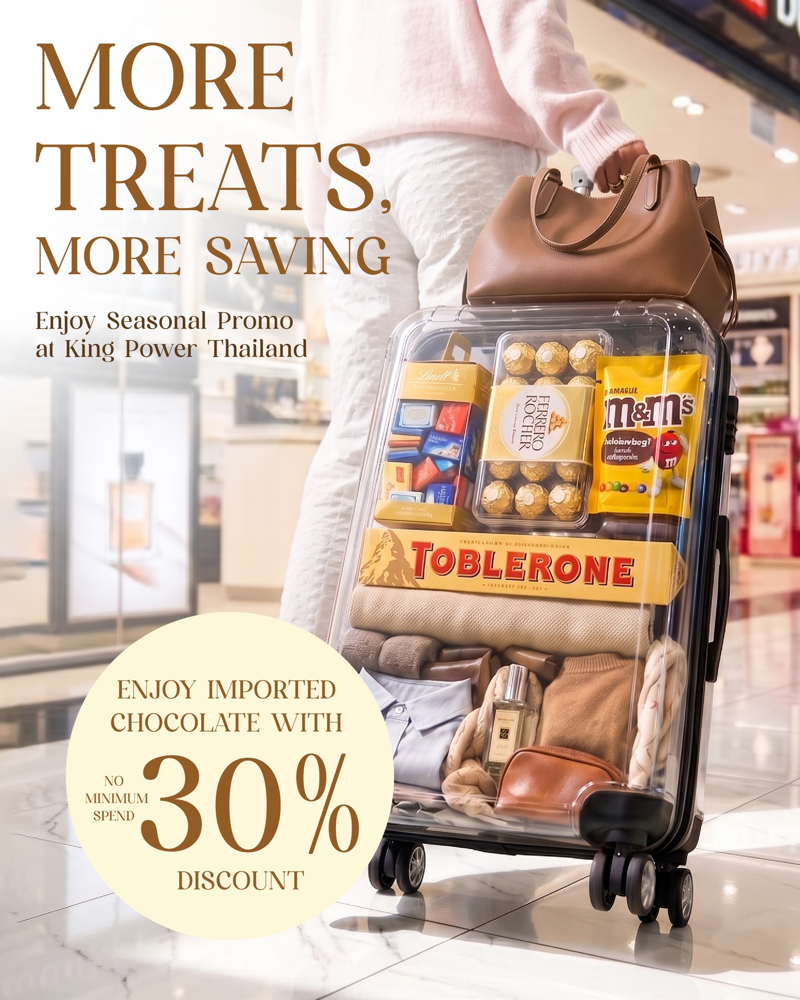 King Power Global Facebook ad: Pack More Treats Before You Fly