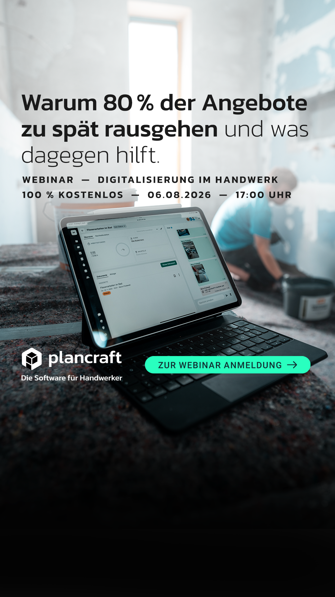 Plancraft - Einfache Handwerkersoftware Facebook ad