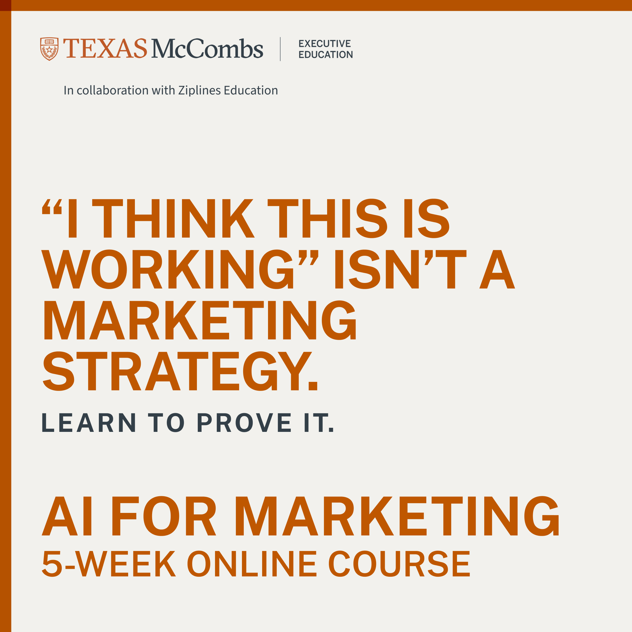 Texas Executive Education Facebook ad
