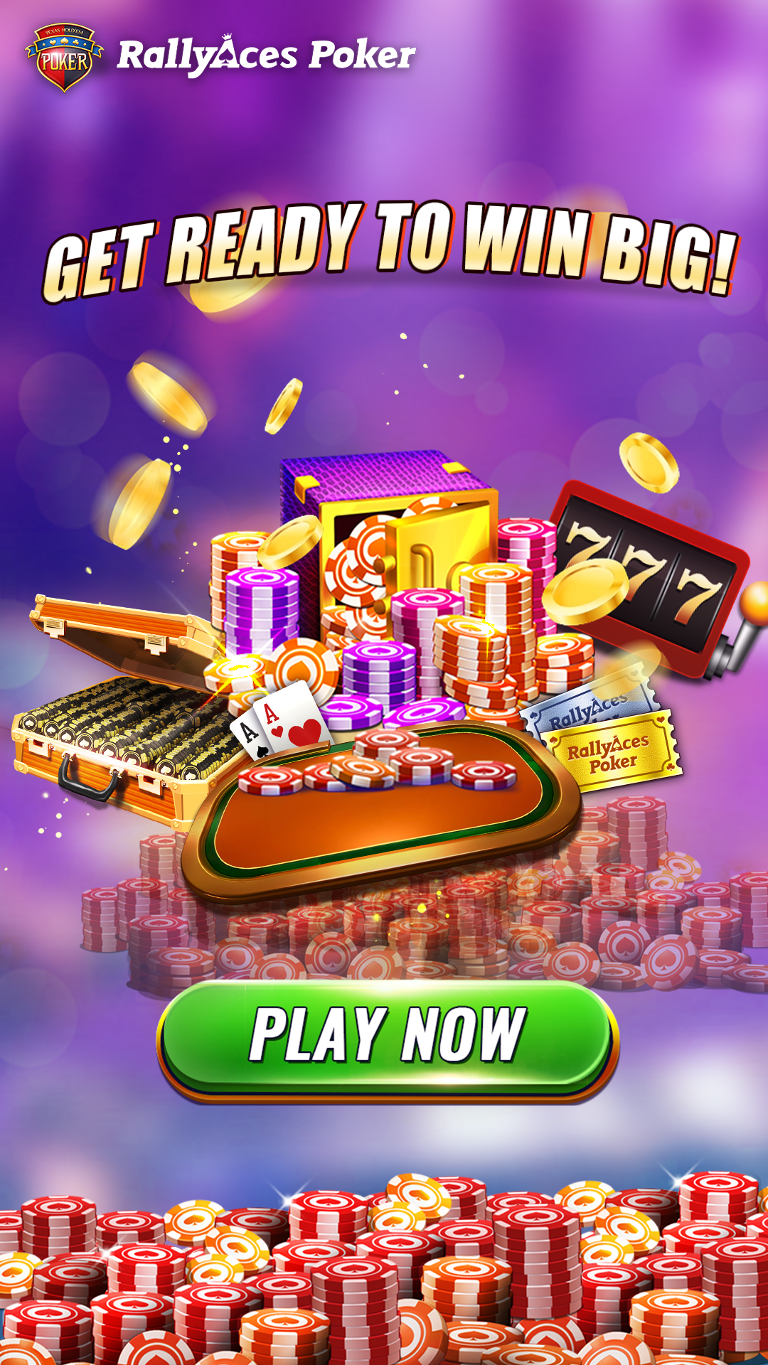 RallyAces Poker Facebook ad