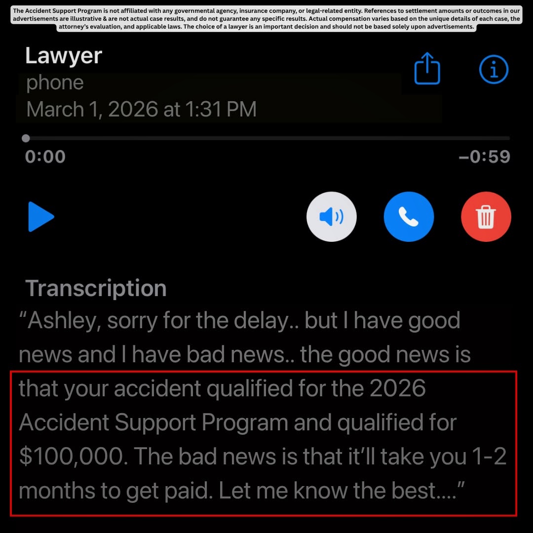 Car Accident Help Facebook ad
