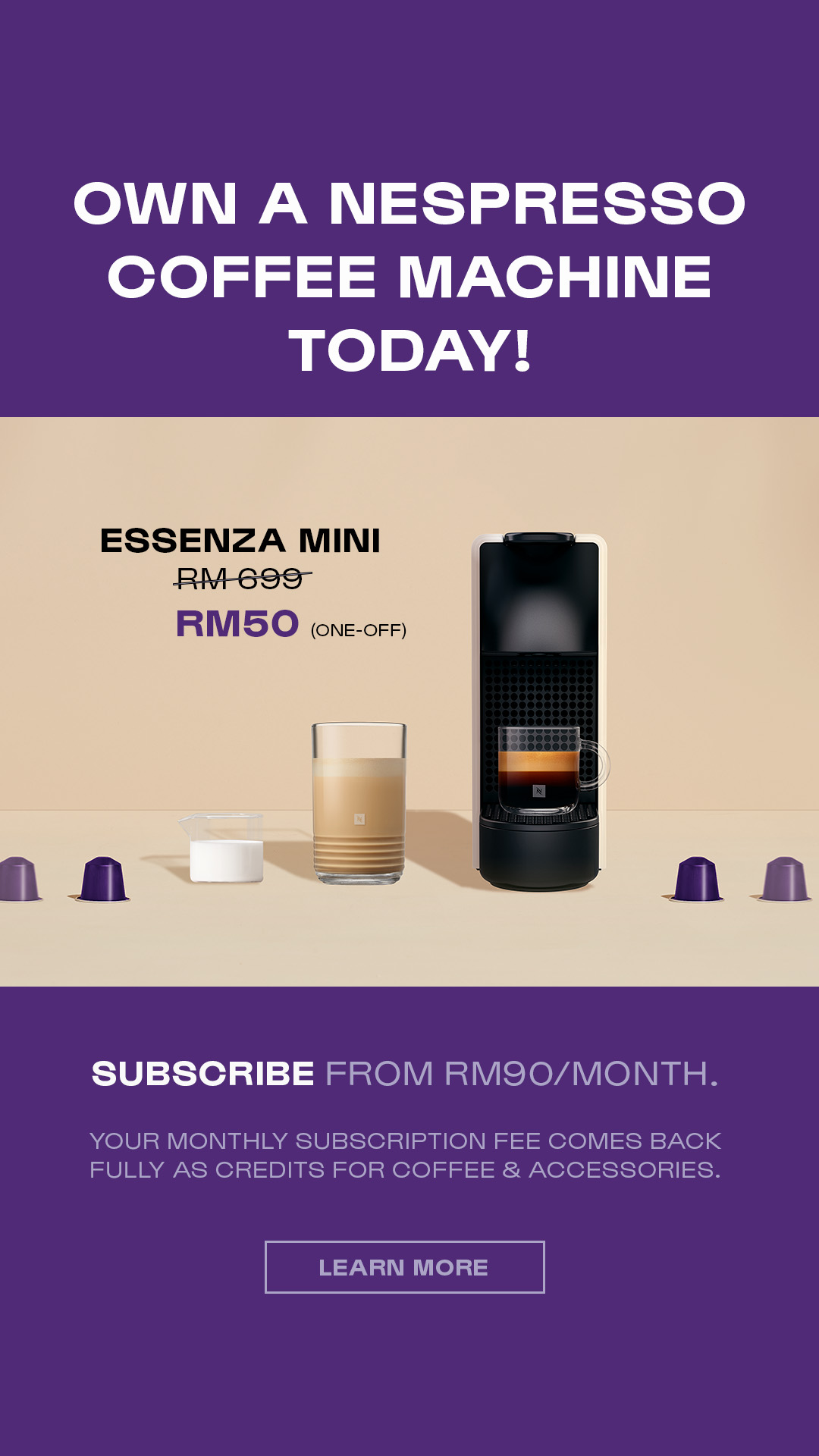 Nespresso Facebook ad