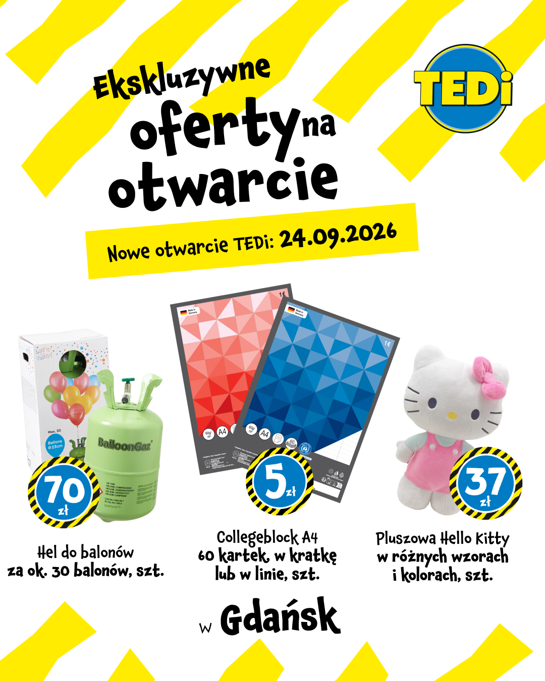 TEDi Polska Facebook ad: 80-895 Gdańsk, Podwale Grodzkie 8