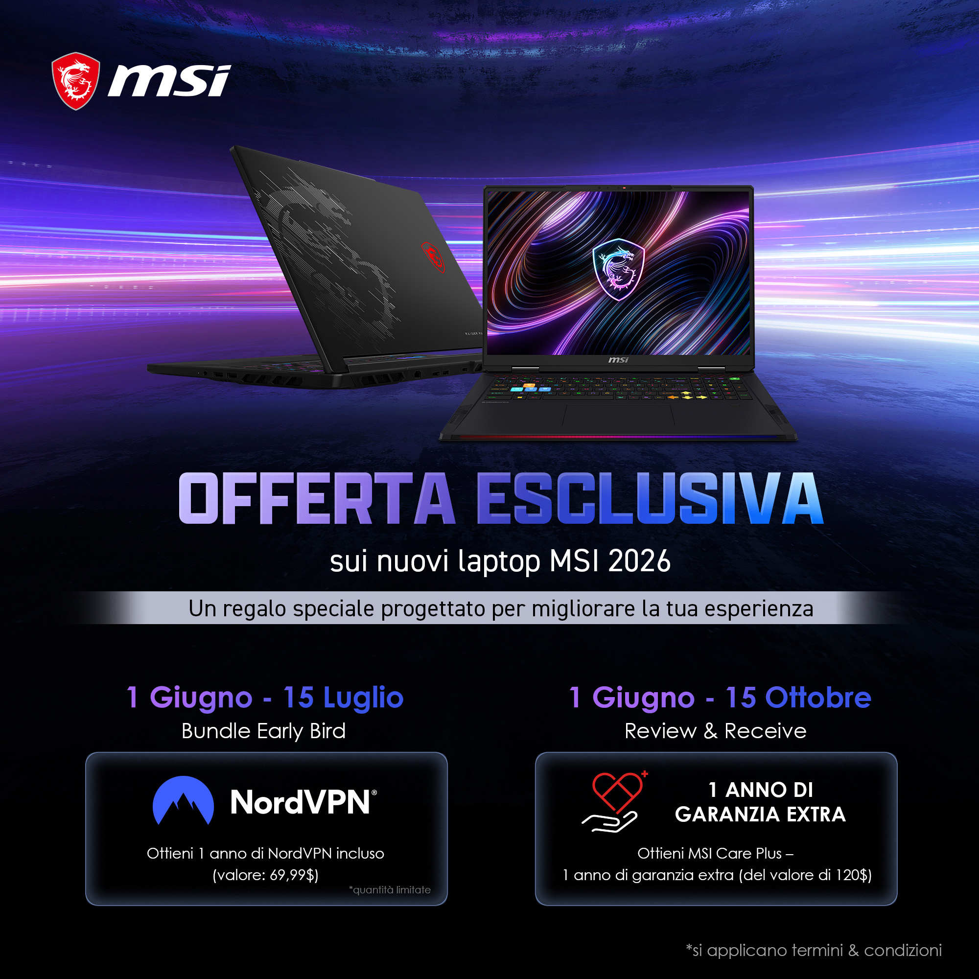 MSI Gaming Facebook ad: Laptop MSI 2026 ARL-HX Refresh più recenti, Pre-ordine…
