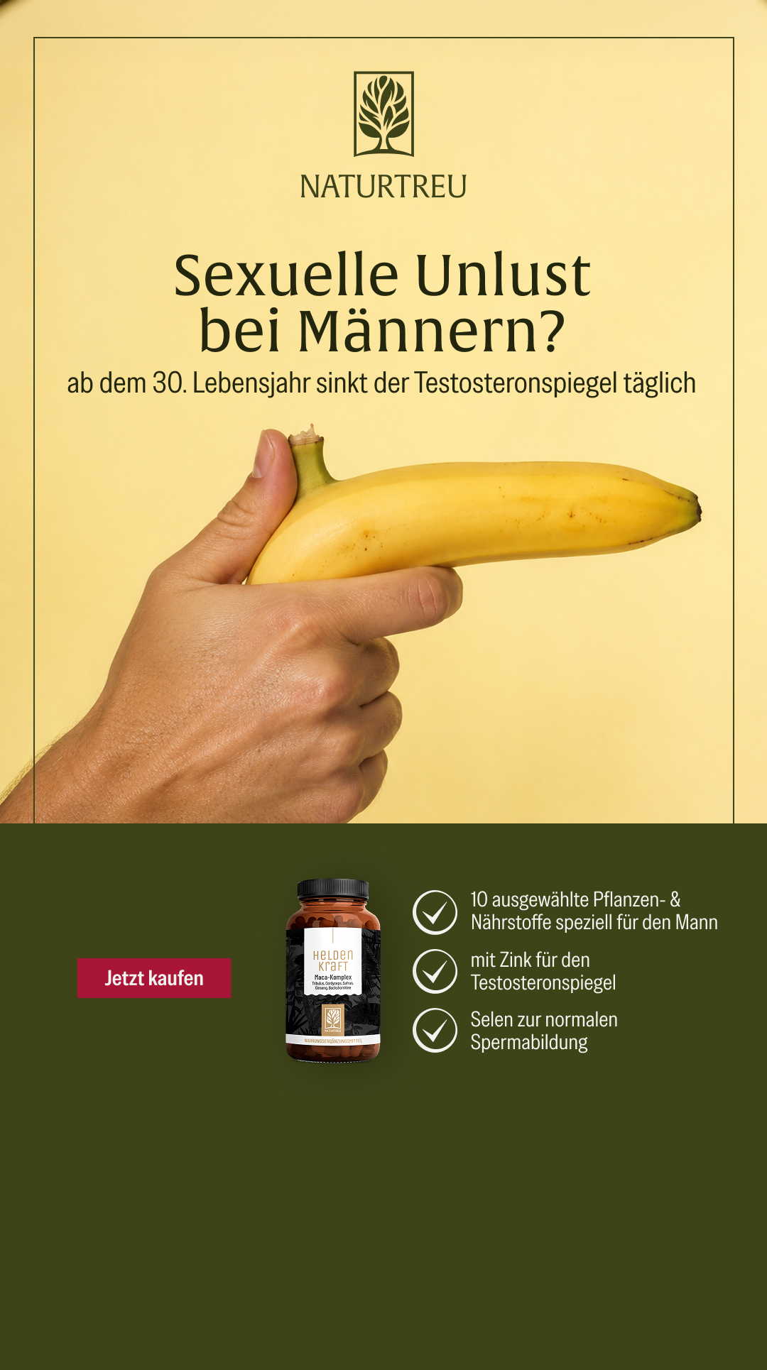 Naturtreu - Hochdosierte Vitamine und Mineralien Facebook ad