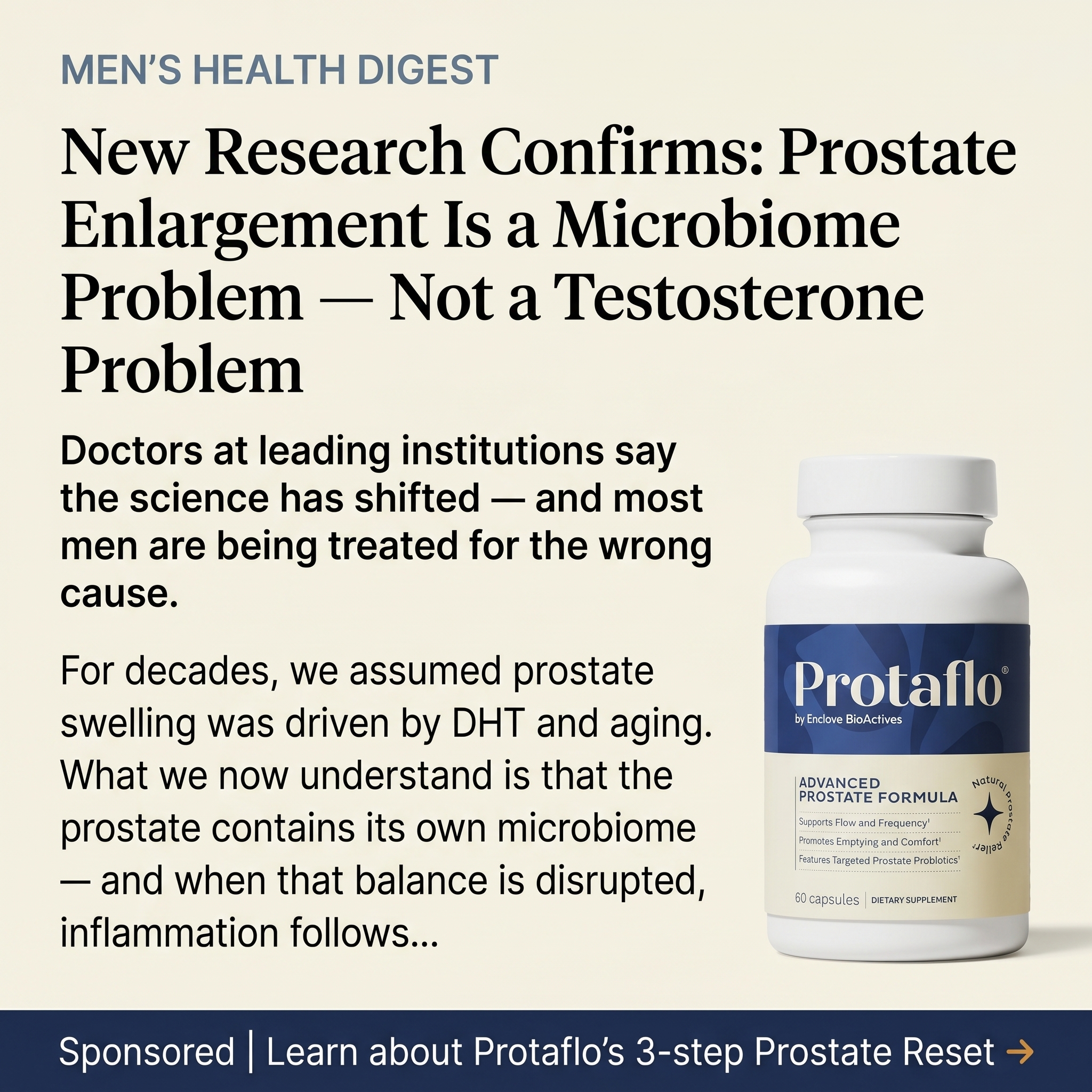 Protaflo Facebook ad