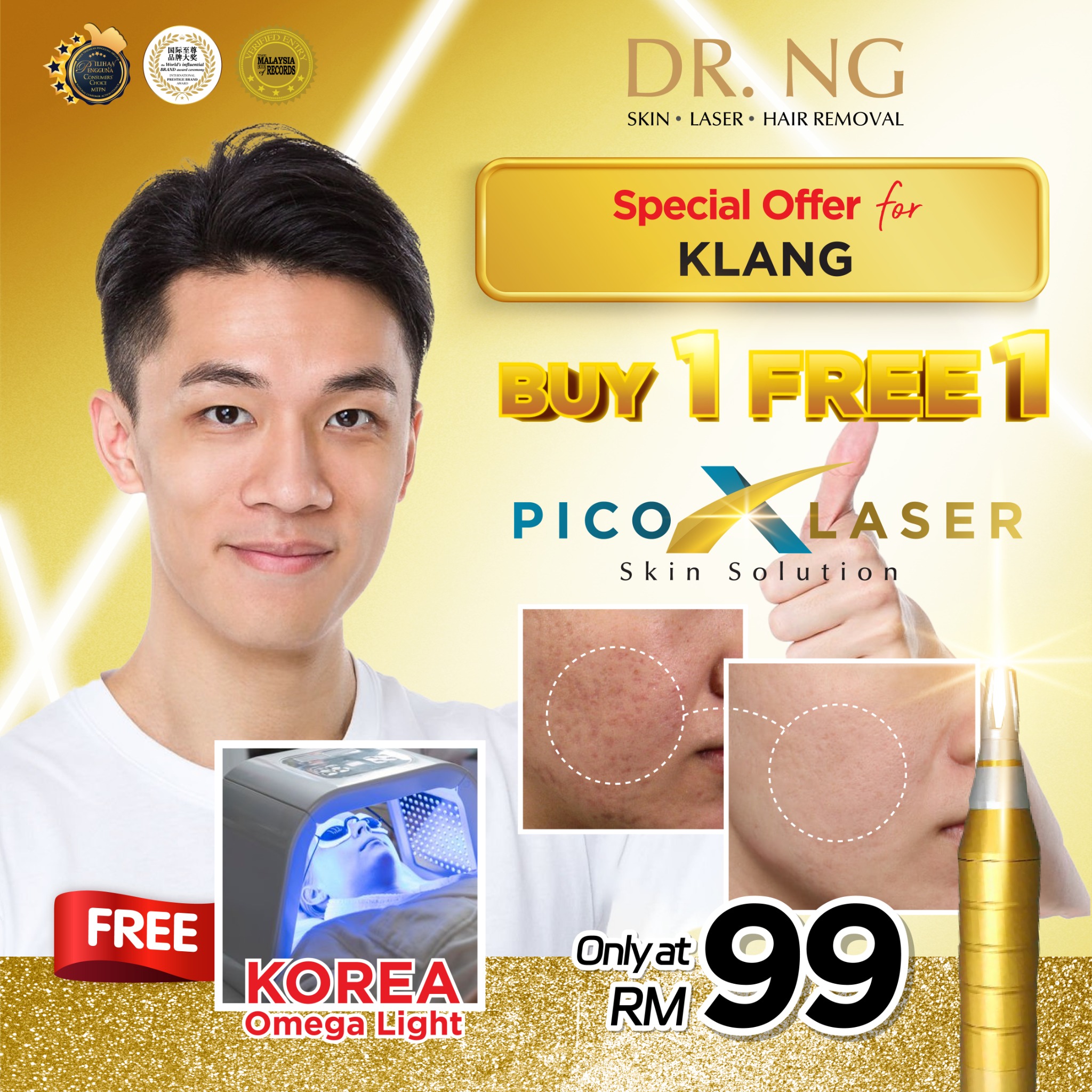 DR. NG SKIN Facebook ad