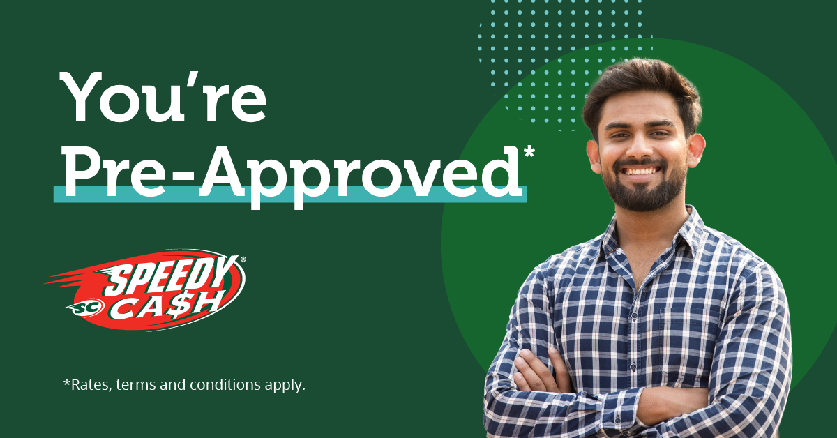 Speedy Cash Facebook ad: Redeem online to get the funds you need.