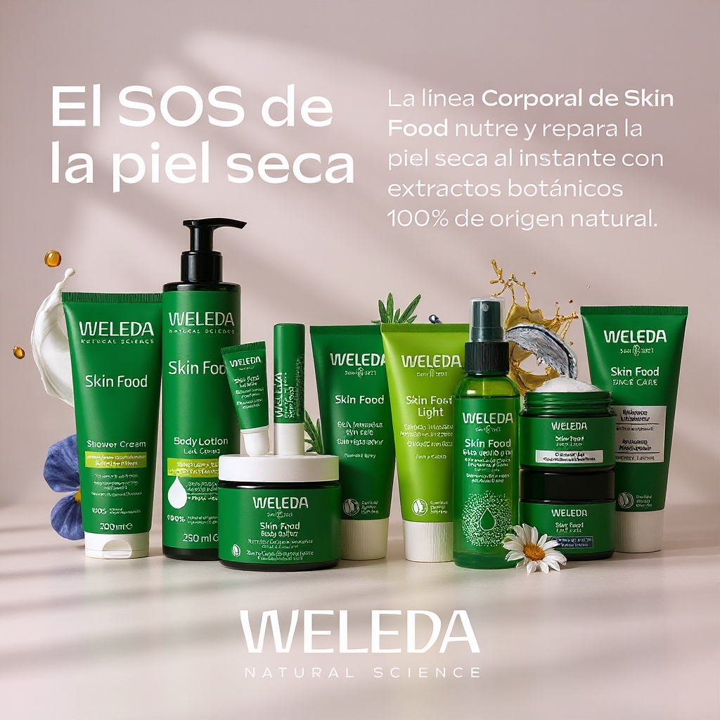 Weleda Facebook ad: El SOS de la piel seca