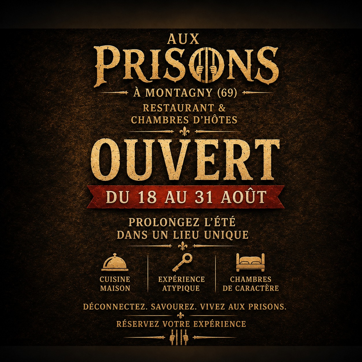 Aux Prisons de Montagny Facebook ad: Aux Prisons, l’été joue les prolongations!