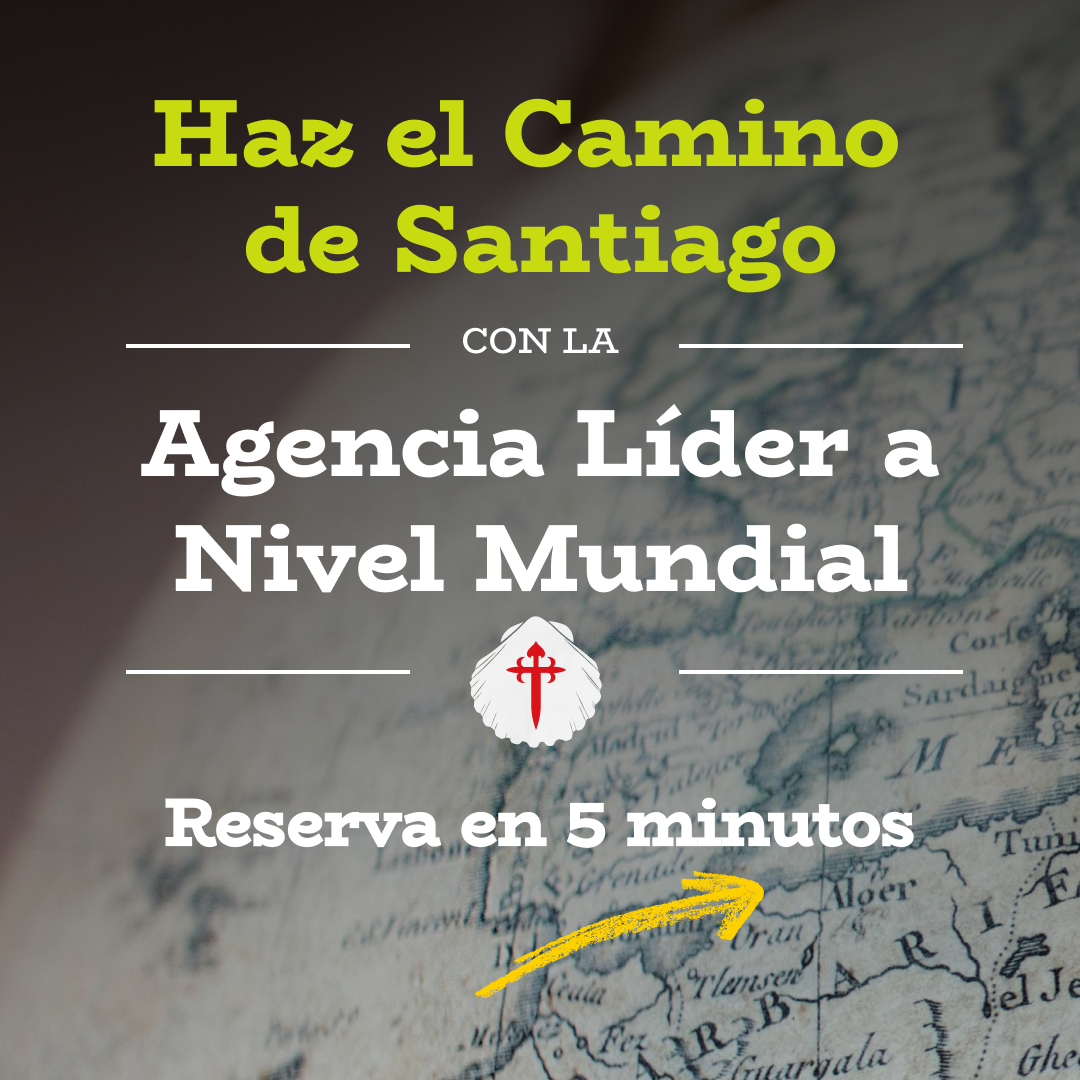 Pilgrim Camino de Santiago Facebook ad: Reserva tu Camino de Santiago con la Agencia Líder