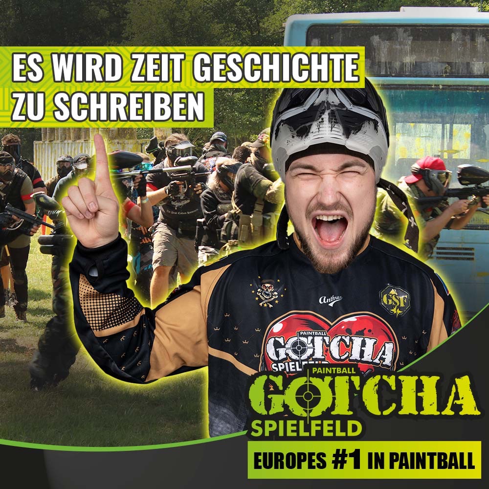 Gotchaspielfeld Facebook ad: Erlebe eine unvergessliche Zeit mit Paintball & Party…
