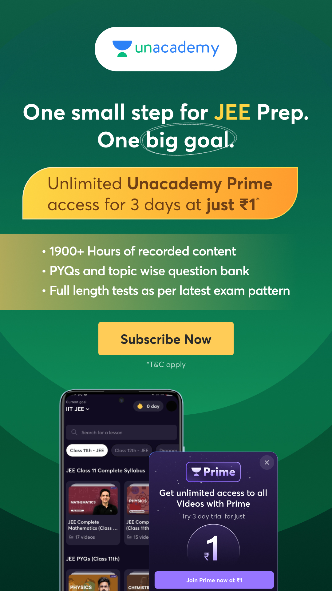 Unacademy Facebook ad