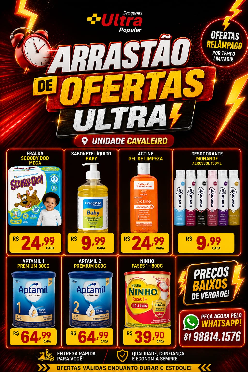 Drograrias Ultra Popular Facebook ad: Arrastão de Ofertas Ultra!