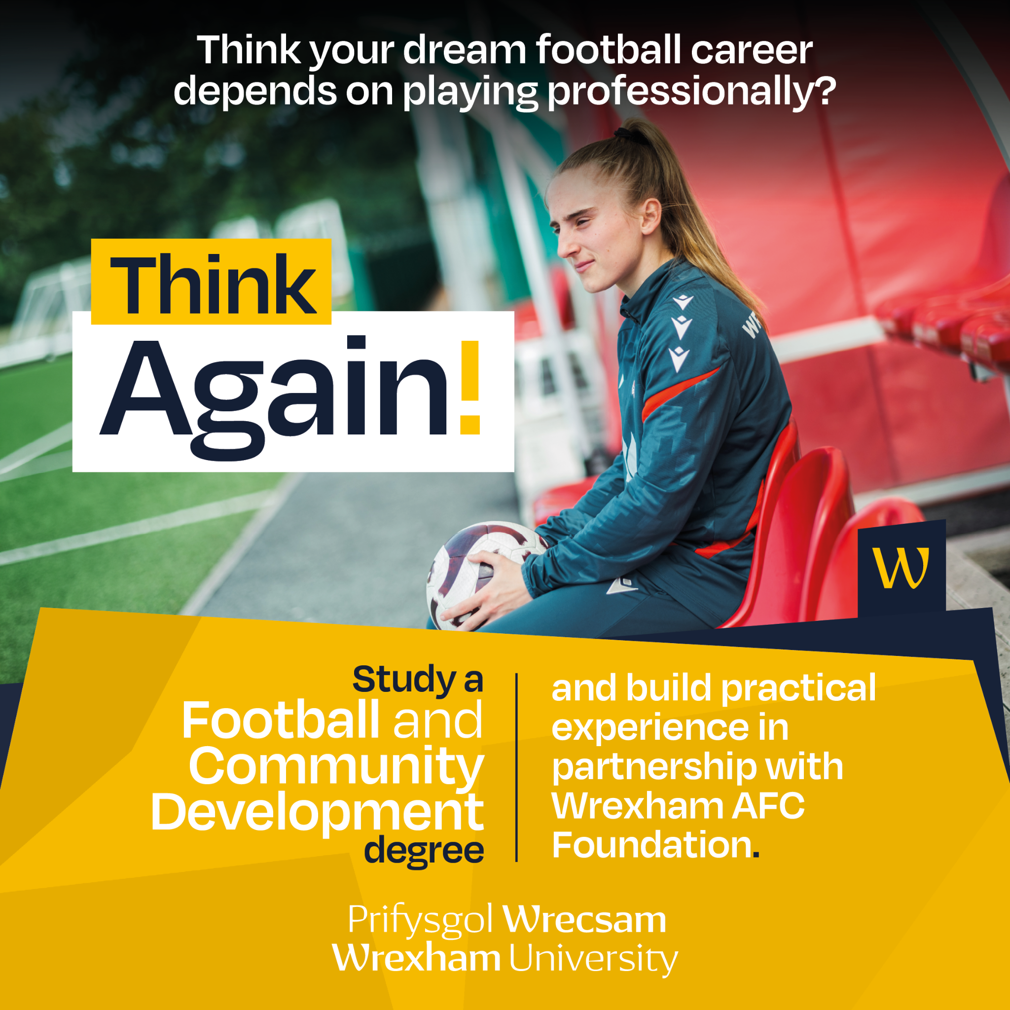 Wrexham University Facebook ad