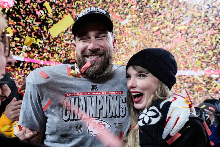 Philadelphia Inquirer Facebook ad: Taylor Swift and Travis Kelce donate $1 million to Reading…