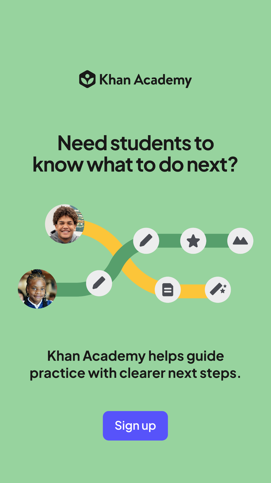 Khan Academy Facebook ad: Designed for How You Teach