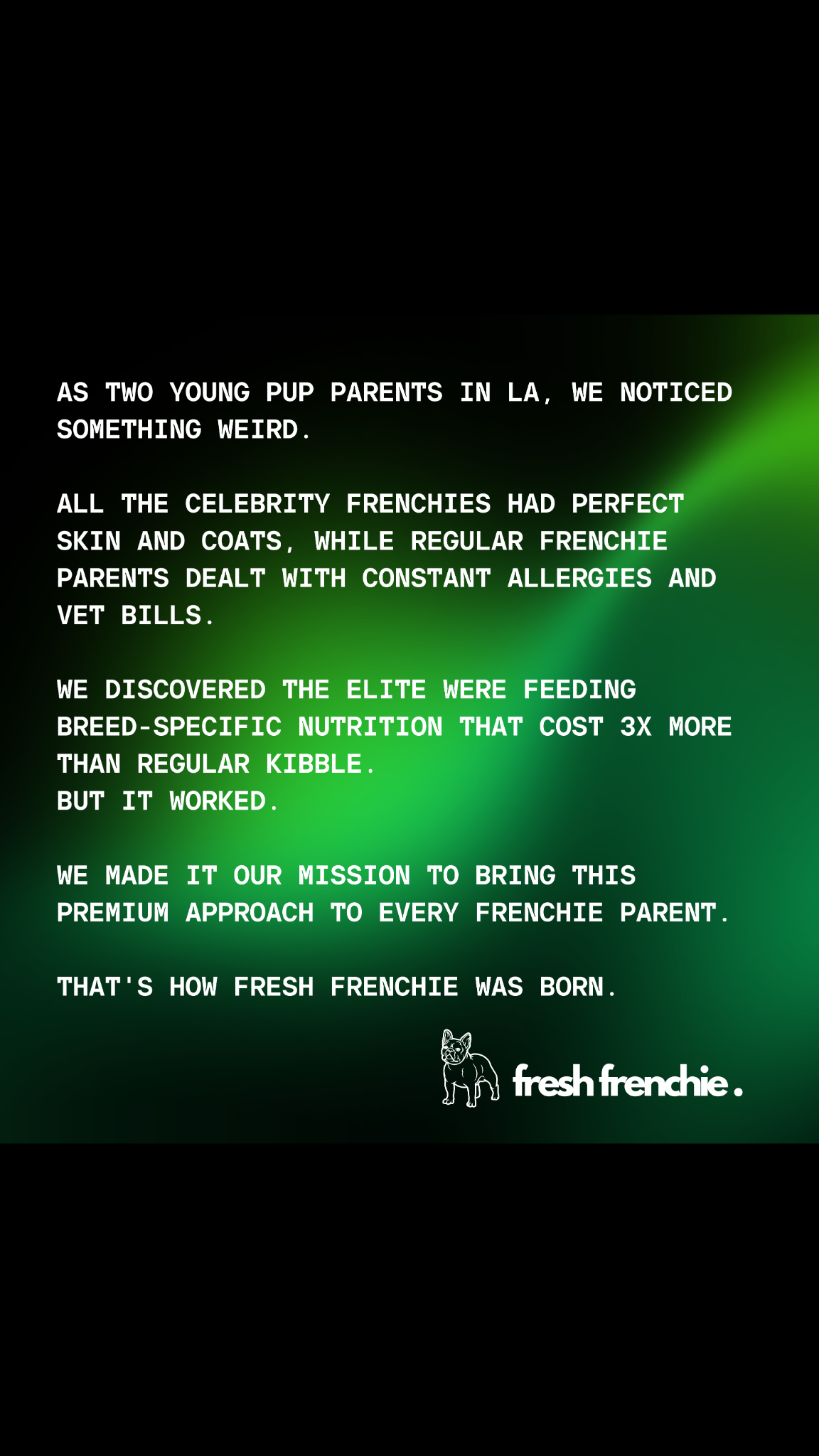Fresh Frenchie Facebook ad