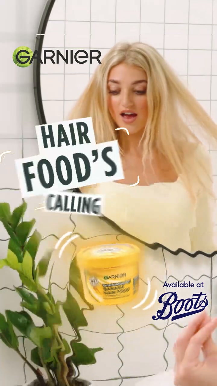 Garnier Facebook ad: Banana Hair Food's Calling