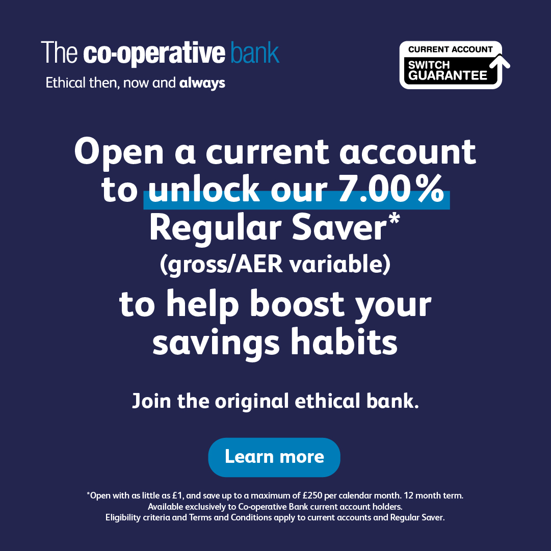The Co-operative Bank Facebook ad from May 27, 2026