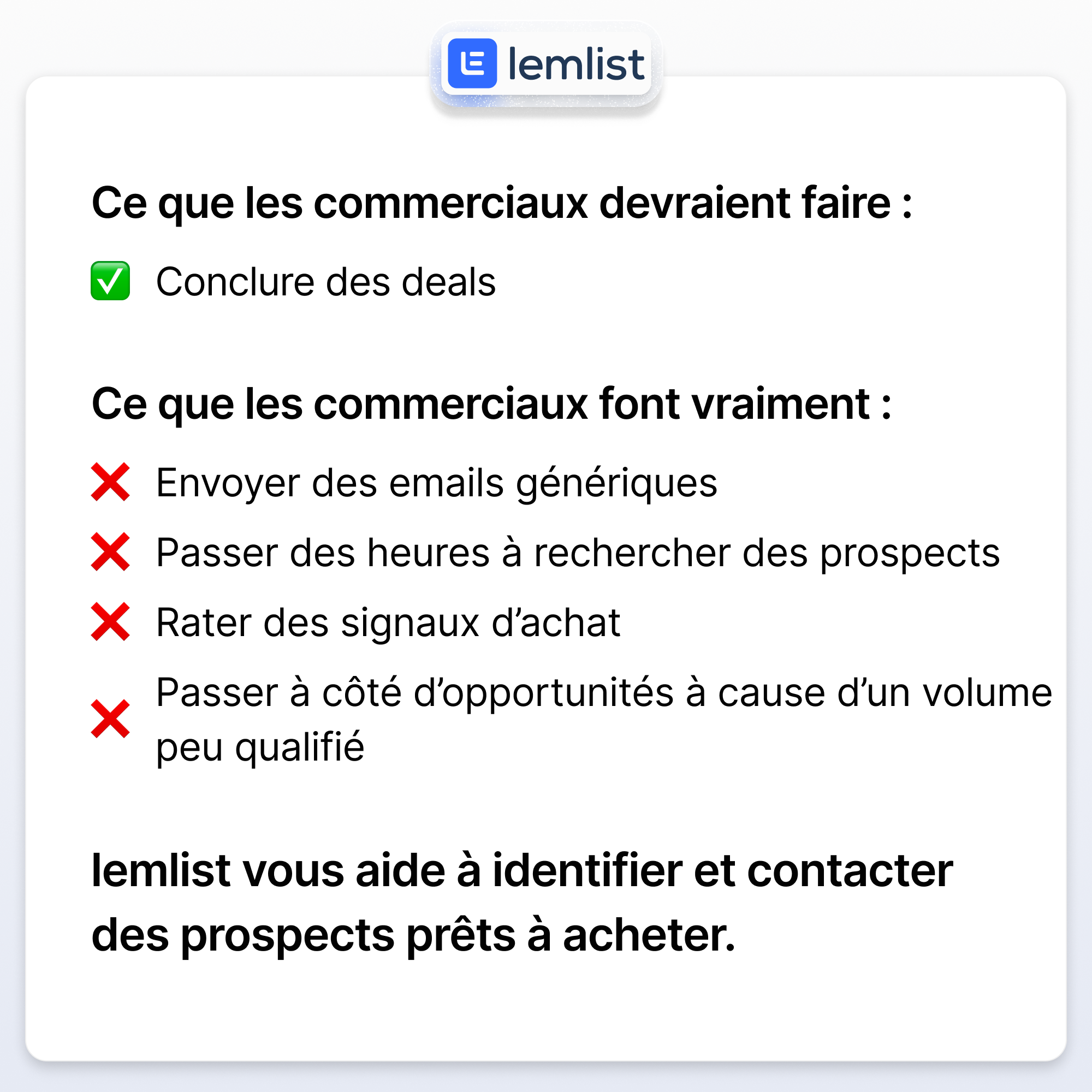 lemlist Facebook ad