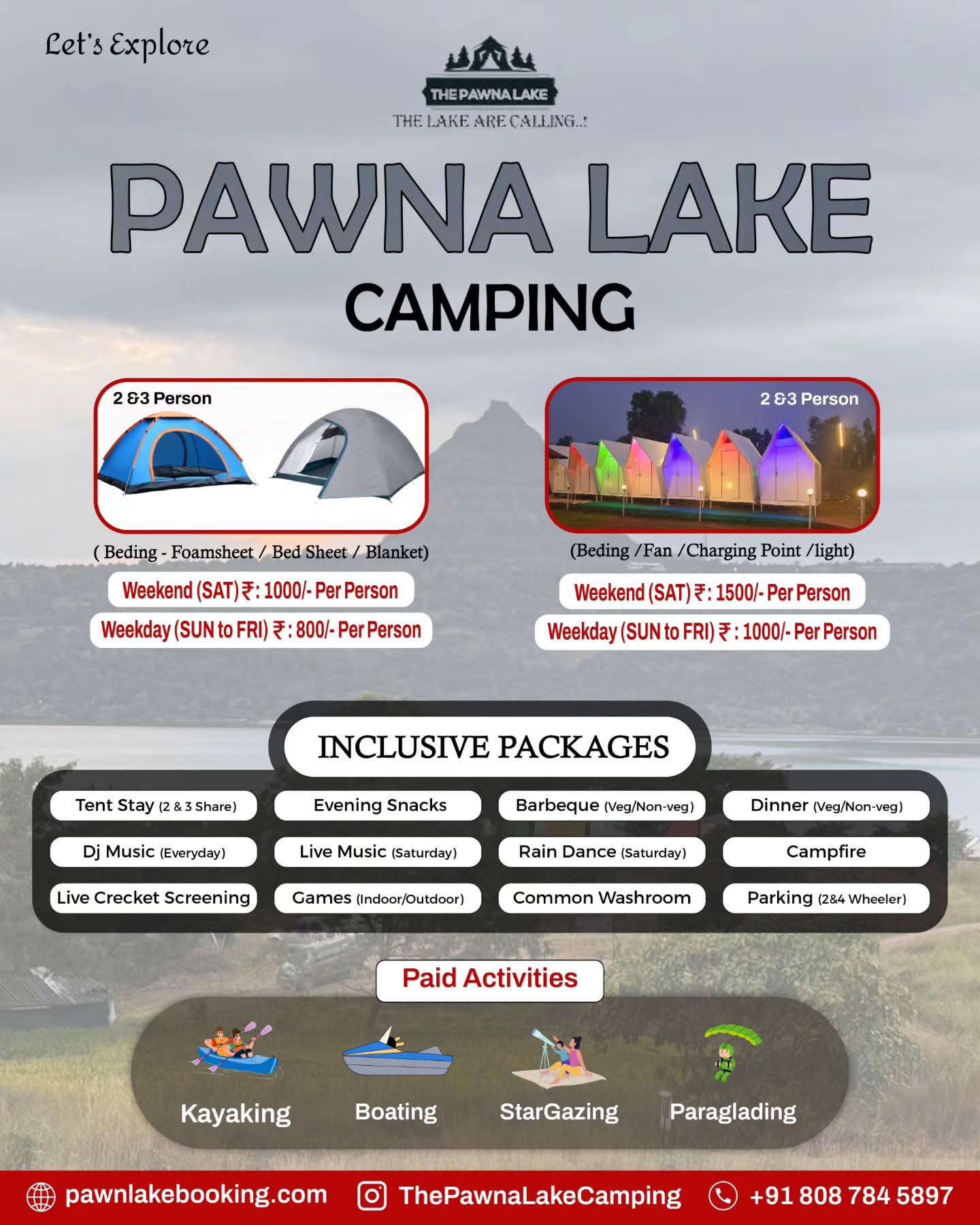 The Pawna Lake Camping Facebook ad