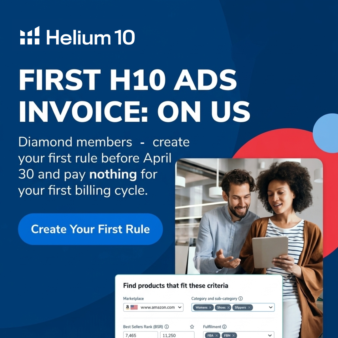 Helium 10 Facebook ad
