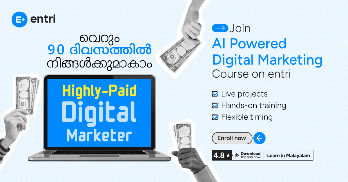 Entri Elevate Digital Marketing Facebook ad: Advance Level Digital Marketing Course