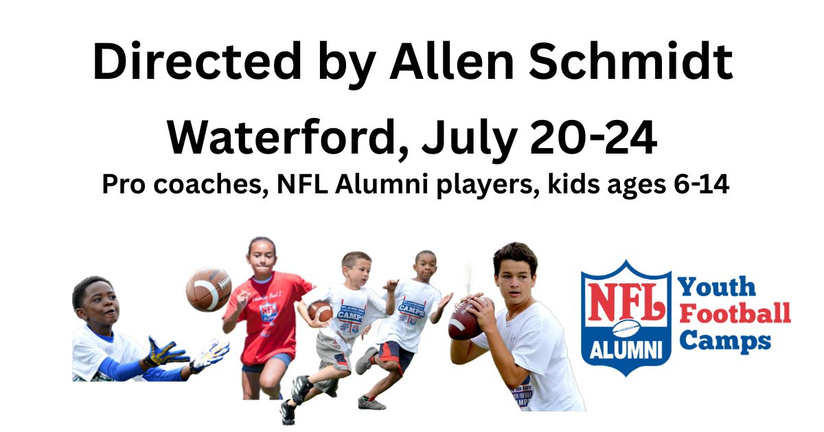 NFL Alumni Youth Football Camps Facebook ad: About the camp director: Our Lady of the…