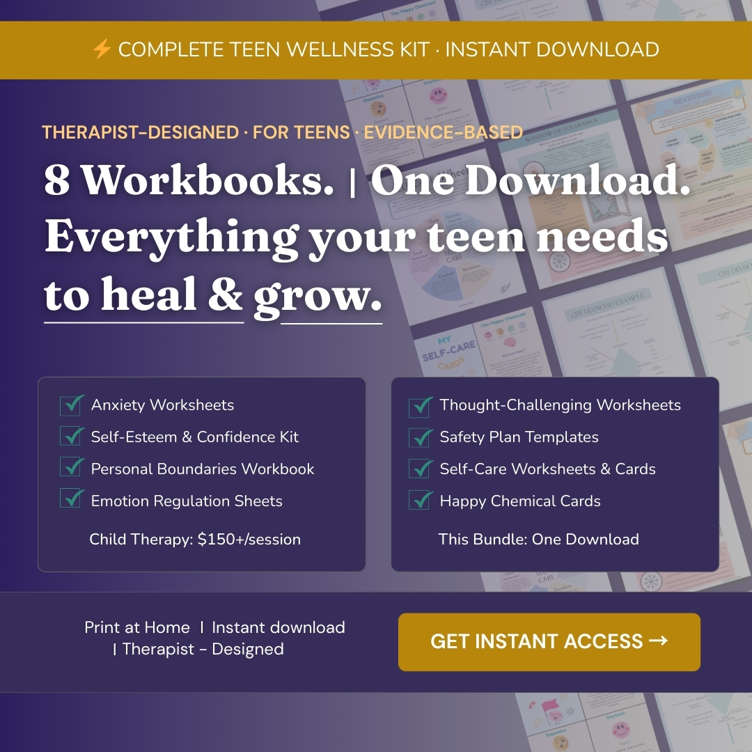 Printable WITH Lisa Facebook ad: 8 Workbooks. One Download. Everything Your Teen Needs To…