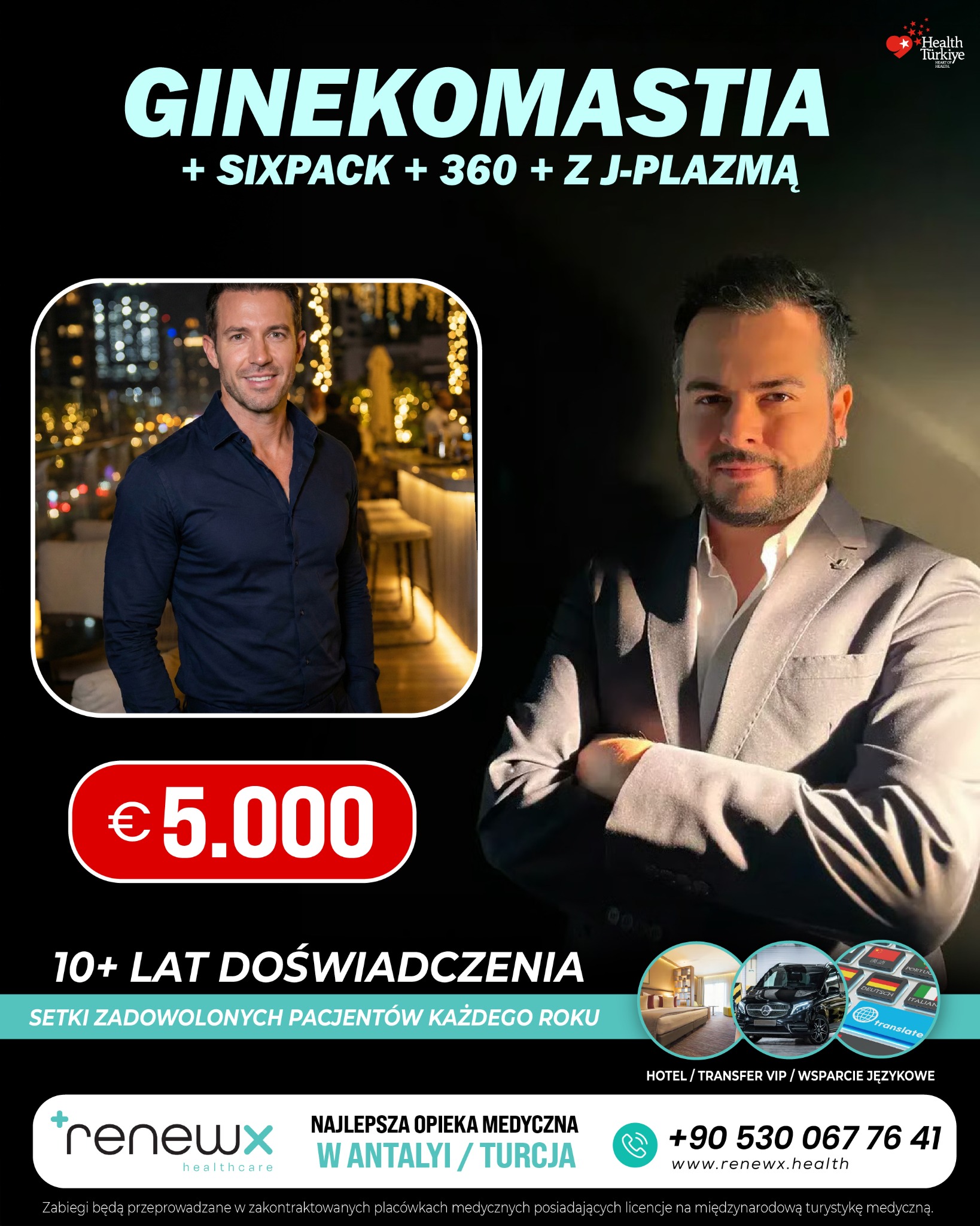 RenewX Health Facebook ad: Najlepsze Usługi Medyczne Turcja / Antalya