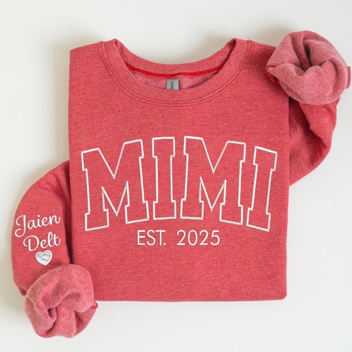 Giantbighands - Embroidered Gifts Facebook ad: Custom Embroidered Mimi Est And Grandkids Shirt…